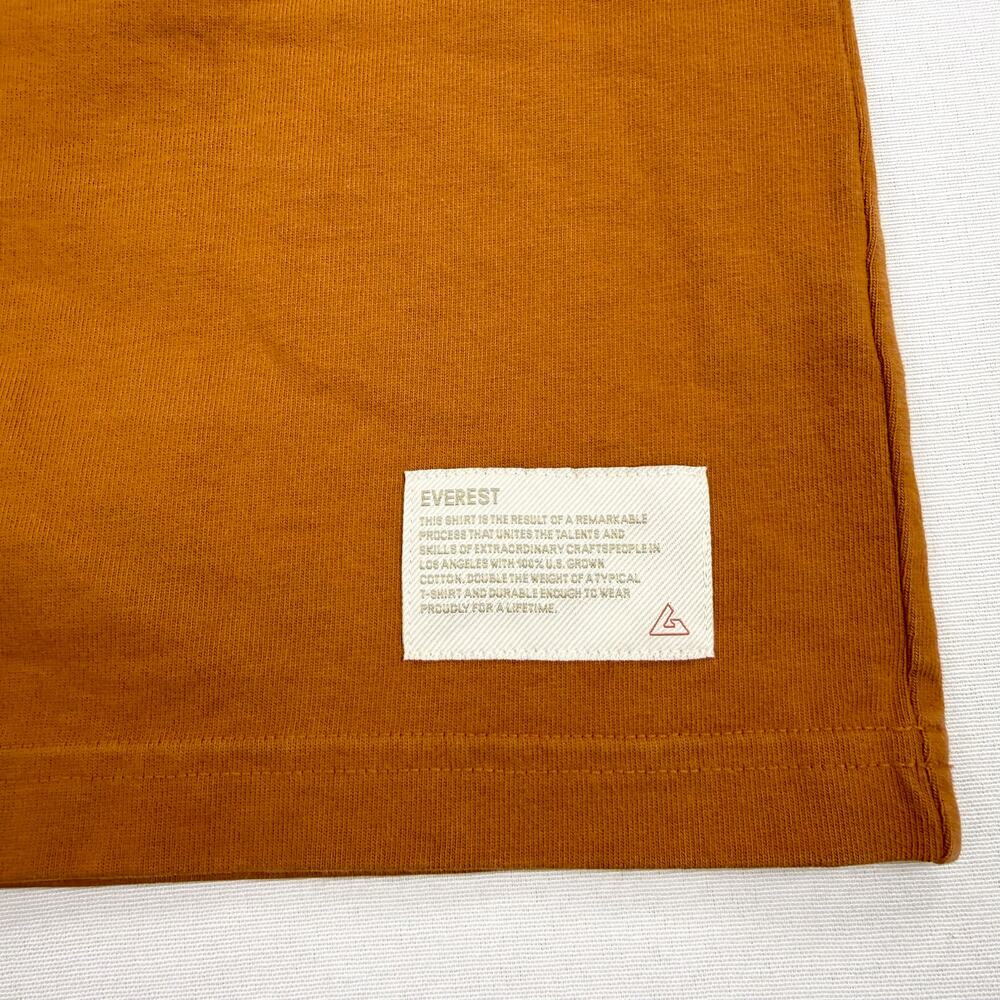 American Giant Everest Ultra Heavyweight Cotton Tee Shirt XL Orange - Picture 5 of 11